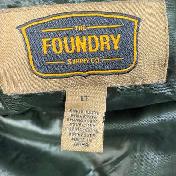 Puffer Vest Jacket Sleeveless Shirt Foundry Supply Company Large Tall Gorpcore - Picture 6 of 7